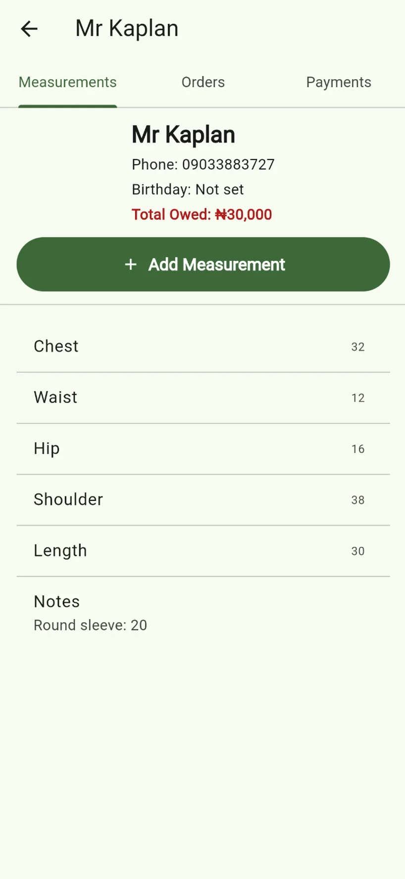 Measurements